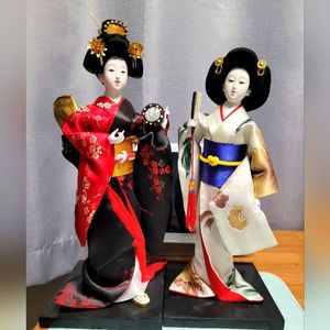 Japanese Geisha porcelien dolls